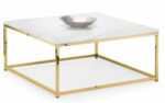 Julian Bowen Scala Gold White Marble Top Coffee Table-0