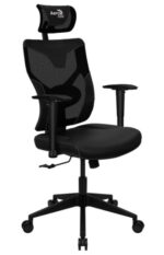 Aerocool Guardian Mesh Back Gaming Chair in Smoky Black-26987