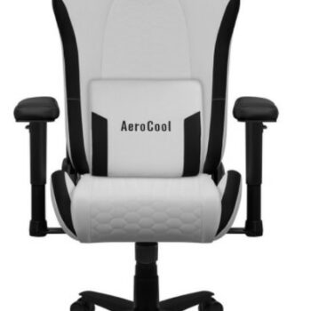 Aerocool Crown Notability Gaming Chair - Moonstone White-0