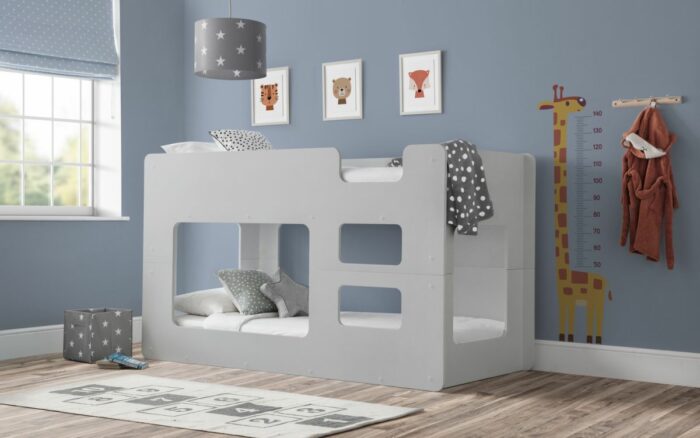 Julian Bowen Solar Bunk Bed - Dove Grey-26055