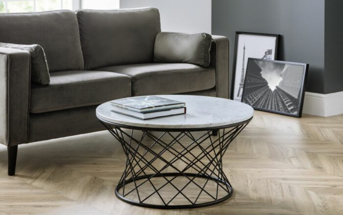 Julian Bowen Trevi Real Marble Coffee Table-25973