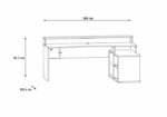 FLAIR POWER W GAMING DESK WITH COLOUR CHANGING LED LIGHTS-27392