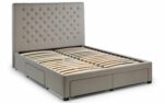 Julian Bowen Wilton Deep Buttoned 4 Drawer Bed - Grey-26027