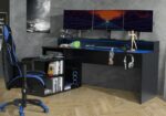 FLAIR POWER W GAMING DESK WITH COLOUR CHANGING LED LIGHTS-0