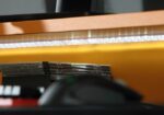 FLAIR FURNISHINGS POWER Y COLOUR CHANGING LED GAMING DESK IN ORANGE AND BLACK-27434