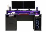 Flair Furnishing Power Z Gaming Desk With Colour Change LED-0