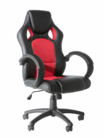 Dorel Alphason Daytona Faux Leather Racing Chair - Black With Red Insert-0