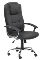 Dorel Alphason Houston Leather High Back Executive Chair - Black-0