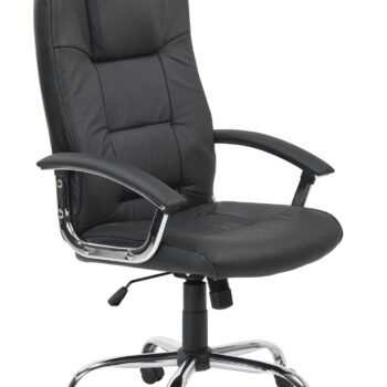 Dorel Alphason Houston Leather High Back Executive Chair - Black-0