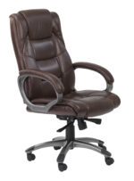 Dorel Alphason Northland Leather Soft Feel High Back Executive Chair - Brown-0