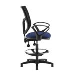 DAMS Altino mesh back draughtsmans chair with fixed arms - made to order-28893