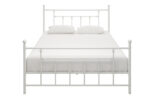 Dorel Manila Metal Bed - King - White-0