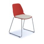 dams Strut chair with seat pad and chrome sled frame -27885