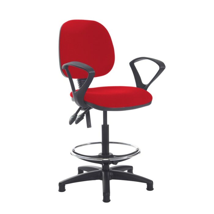 Dams Jota draughtsmans chair with fixed arms -28497