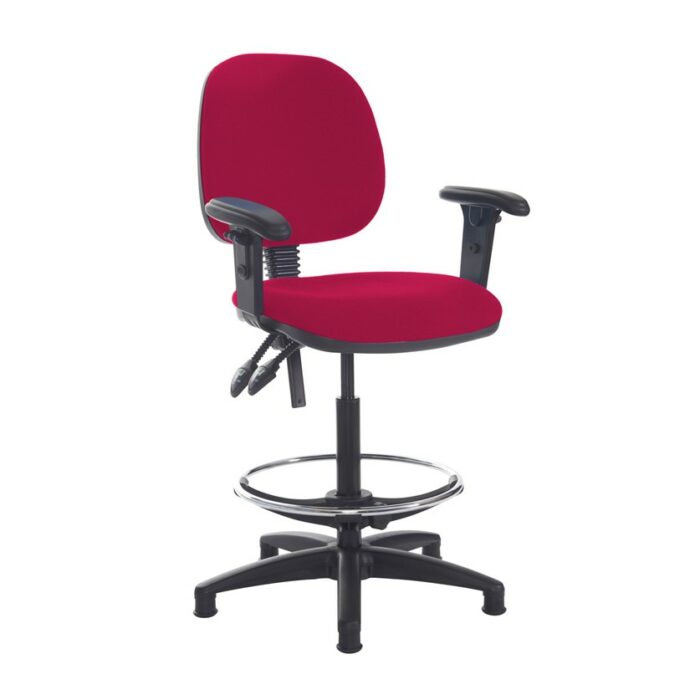 Dams Jota draughtsmans chair with adjustable arms-28534