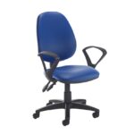DAMS Jota high back PCB operator chair with fixed arms-28671