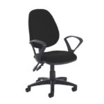 DAMS Jota high back PCB operator chair with fixed arms-0