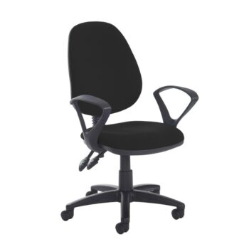 DAMS Jota high back PCB operator chair with fixed arms-0