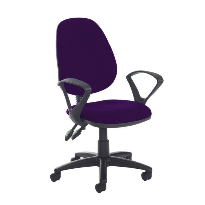 DAMS Jota high back PCB operator chair with fixed arms-28672