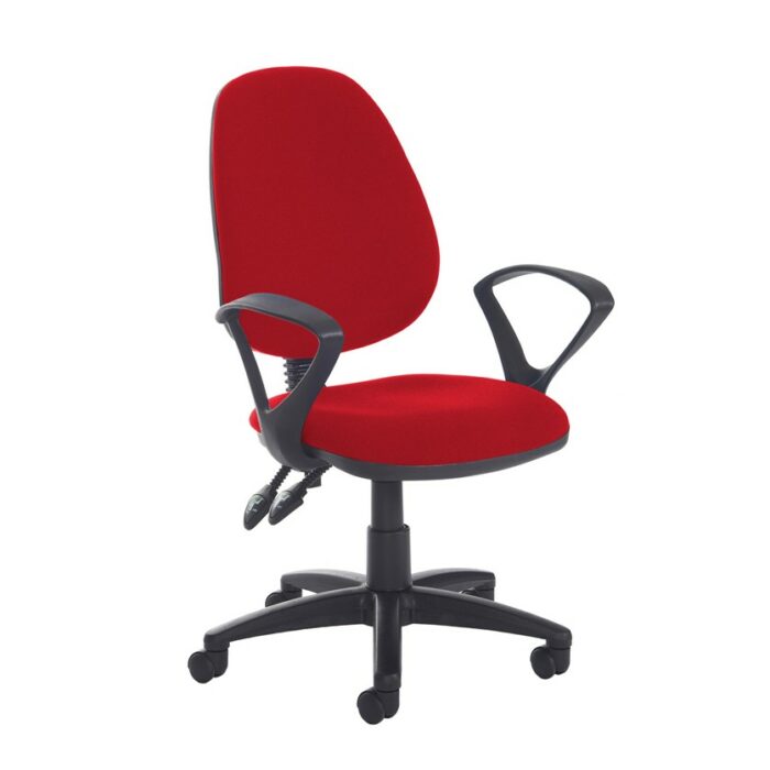 DAMS Jota high back PCB operator chair with fixed arms-28685