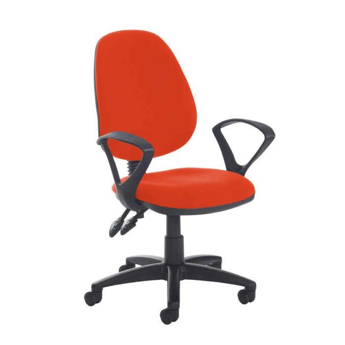 DAMS Jota high back PCB operator chair with fixed arms-28683