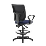 DAMS Altino mesh back draughtsmans chair with fixed arms - made to order-28894