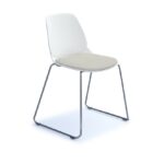 dams Strut chair with seat pad and chrome sled frame -27886
