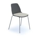 dams Strut chair with seat pad and chrome 4 leg frame-0