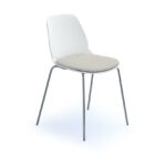 dams Strut chair with seat pad and chrome 4 leg frame-27900