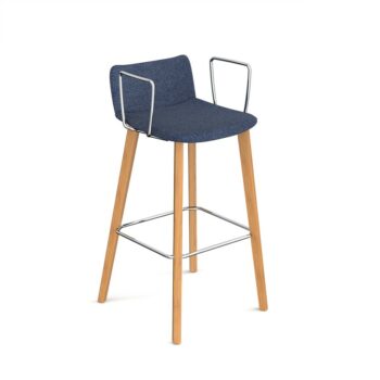 DAMS Remy fully upholstered high stool with arms -0