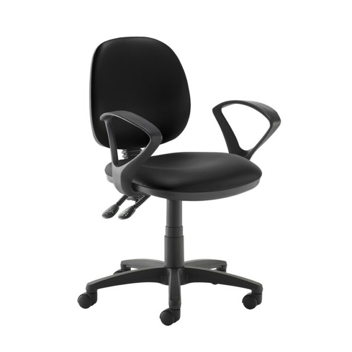 DAMS Jota medium back PCB operators chair with fixed arms-28758