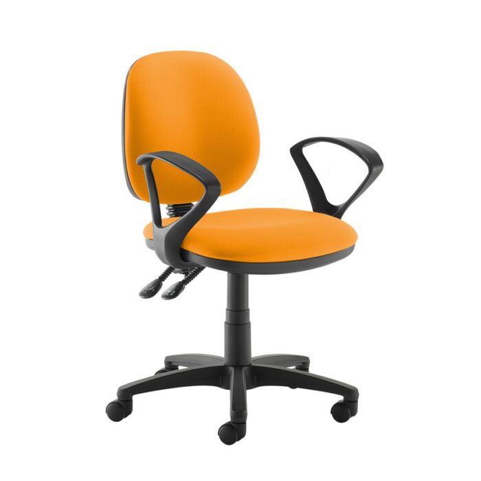 DAMS Jota medium back PCB operators chair with fixed arms-28768