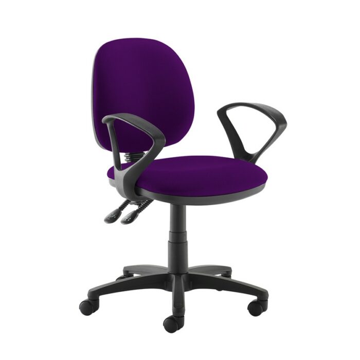 DAMS Jota medium back PCB operators chair with fixed arms-28767