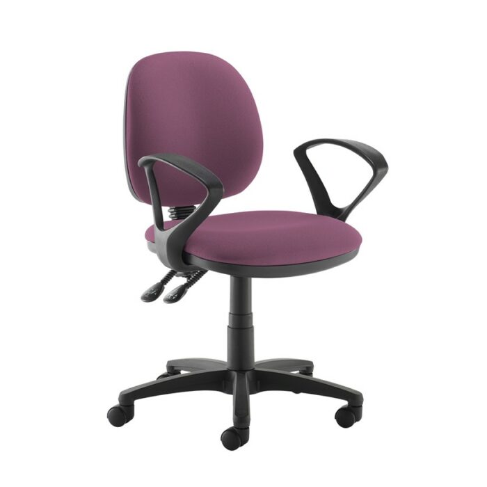 DAMS Jota medium back PCB operators chair with fixed arms-28774