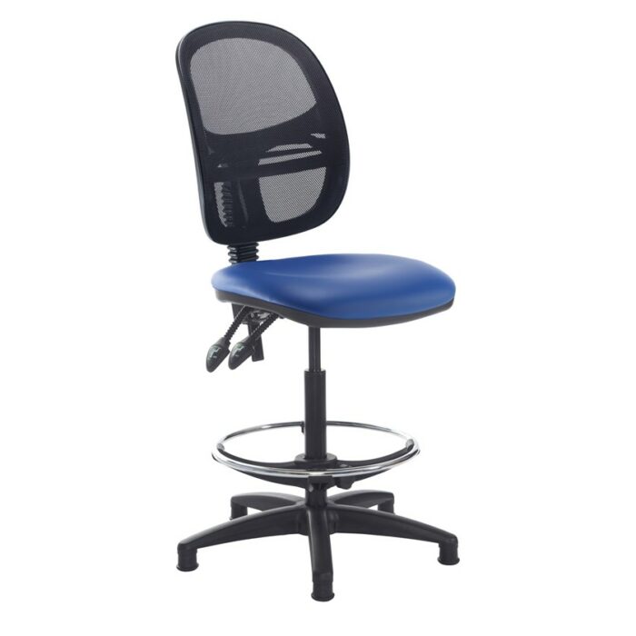 DAMS Jota mesh back draughtsmans chair with no arms-28545