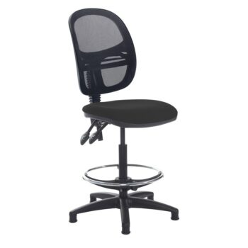 DAMS Jota mesh back draughtsmans chair with no arms-0