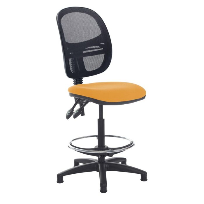 DAMS Jota mesh back draughtsmans chair with no arms-28543