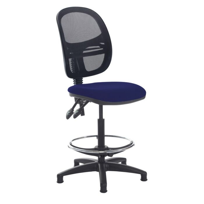 DAMS Jota mesh back draughtsmans chair with no arms-28547