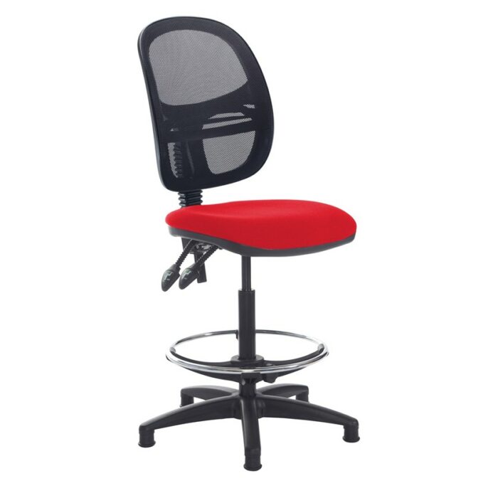 DAMS Jota mesh back draughtsmans chair with no arms-28556