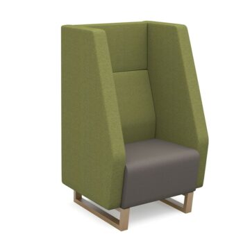 DAMS Encore² high back 1 seater sofa 600mm wide with wooden frame-0