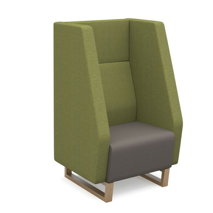 DAMS Encore² high back 1 seater sofa 600mm wide with wooden frame-0