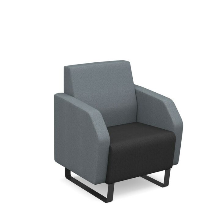 DAMS Encore² low back 1 seater sofa 600mm wide metal frame-29889