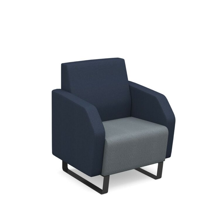 DAMS Encore² low back 1 seater sofa 600mm wide metal frame-29890