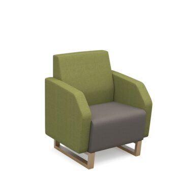 DAMS Encore² low back 1 seater sofa 600mm wide wooden frame-0