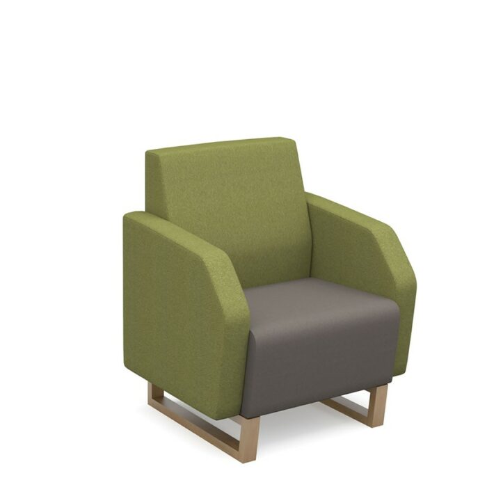 DAMS Encore² low back 1 seater sofa 600mm wide wooden frame-0