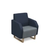 DAMS Encore² low back 1 seater sofa 600mm wide wooden frame-29895