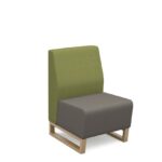 DAMS Encore² modular single seater low back sofa with no arms and wooden sled frame-0