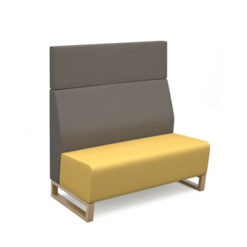 DAMS Encore² modular double seater high back sofa with no arms and wooden sled frame-0