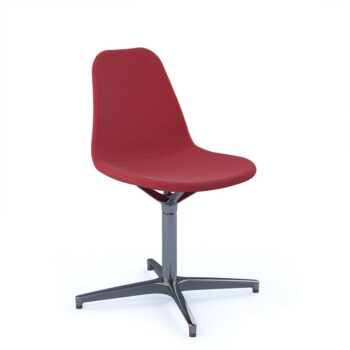DAMS Suzi fully upholstered chair with 4 star aluminium swivel base - made to order -0