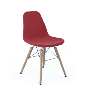 DAMS Suzi fully upholstered chair with 4 oak wooden legs - made to order-0